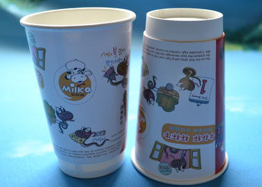 Le professionnel emportent de doubles tasses de papier peint pour la boisson/thé/liquide