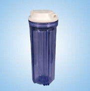 boîtier de crépine en plastique transparent de sédiment de purification d'eau de famille 5 pouces